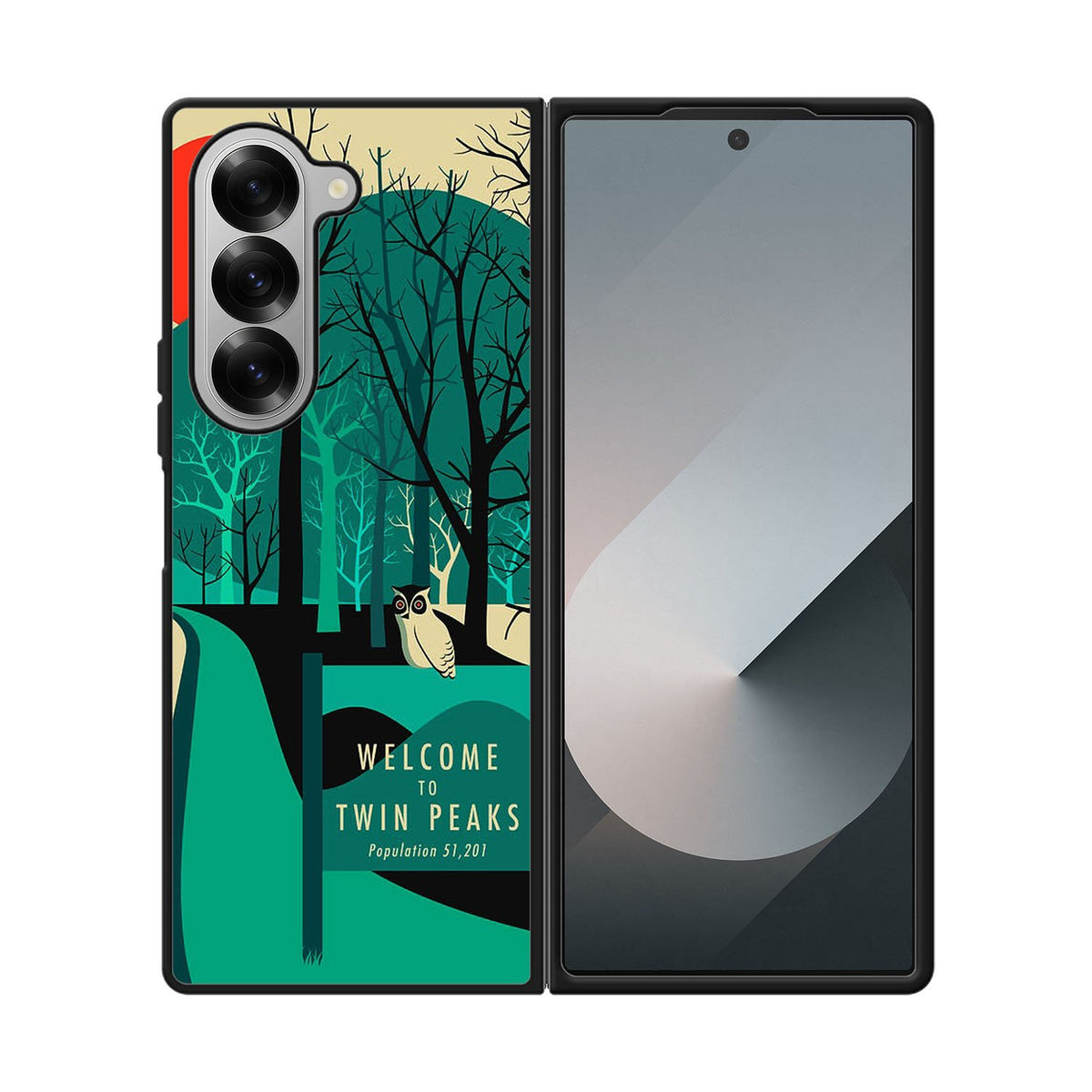 welcome to twin peaks wallpaper Case Samsung Galaxy Z Fold 6 5G BC2711