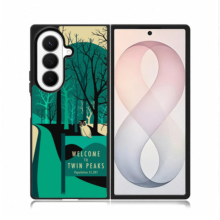 welcome to twin peaks wallpaper Samsung Galaxy Z Fold 8 Ultra Case BC2711