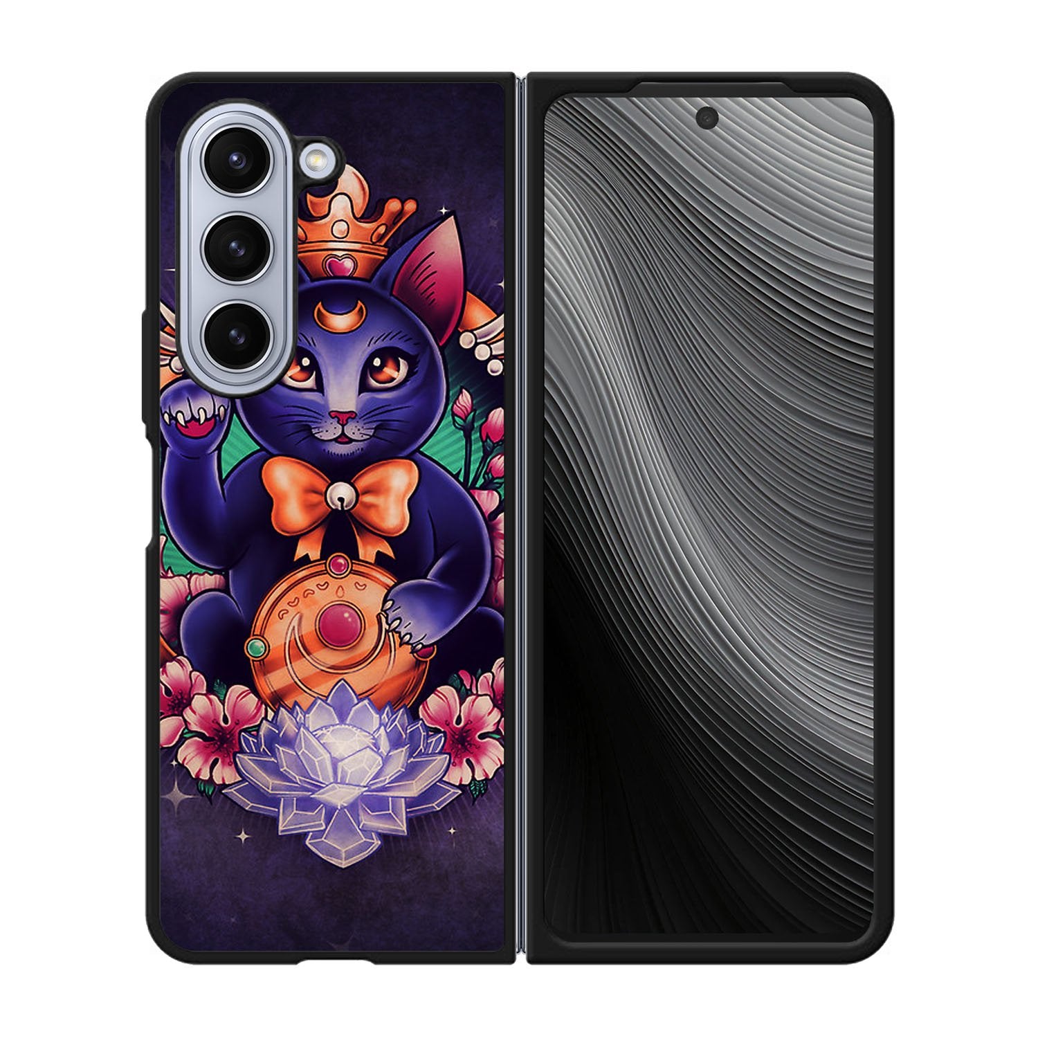 Luna Cat Sailor Moon Case Samsung Galaxy z Fold 5 5G BC2707