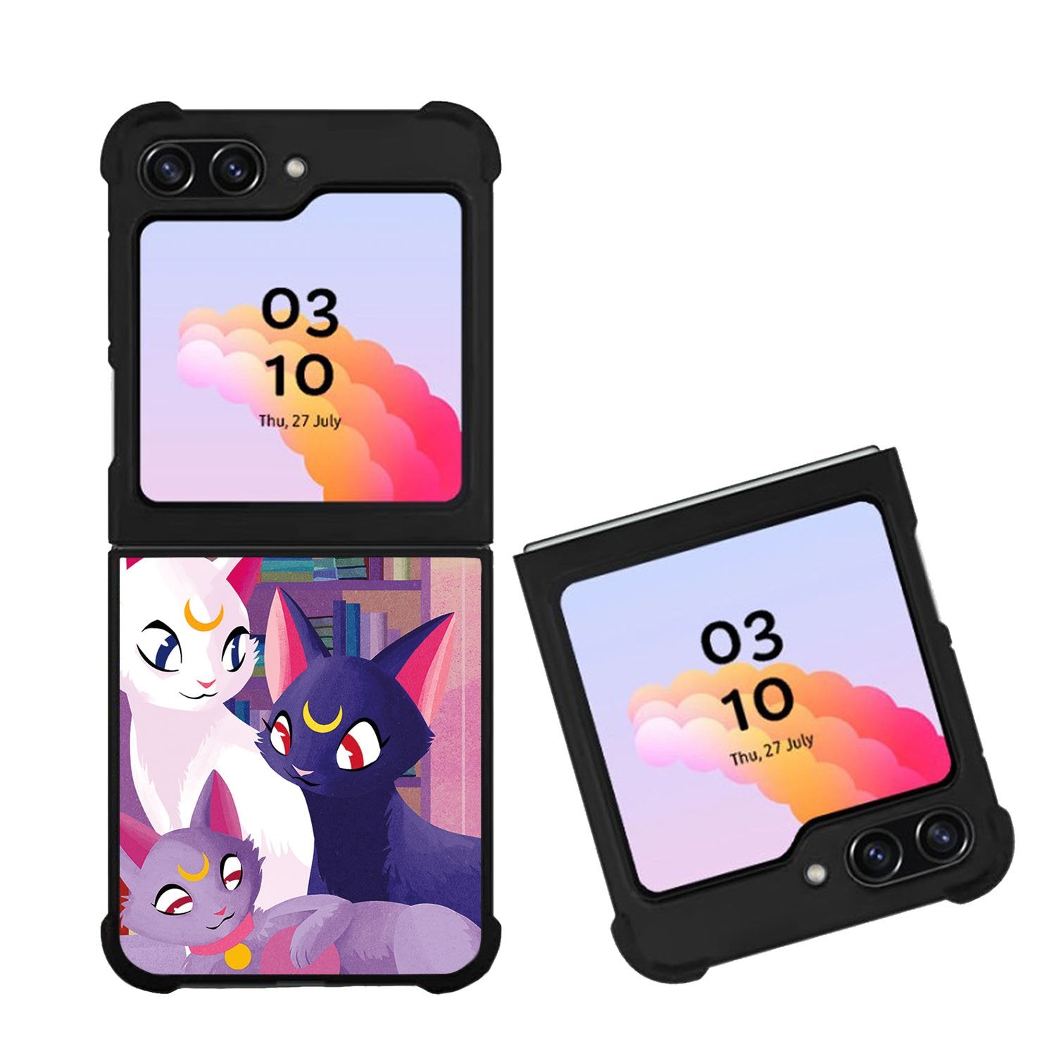 Luna Cat Sailor Moon Case Samsung Galaxy Z Flip 5 5G BC2706