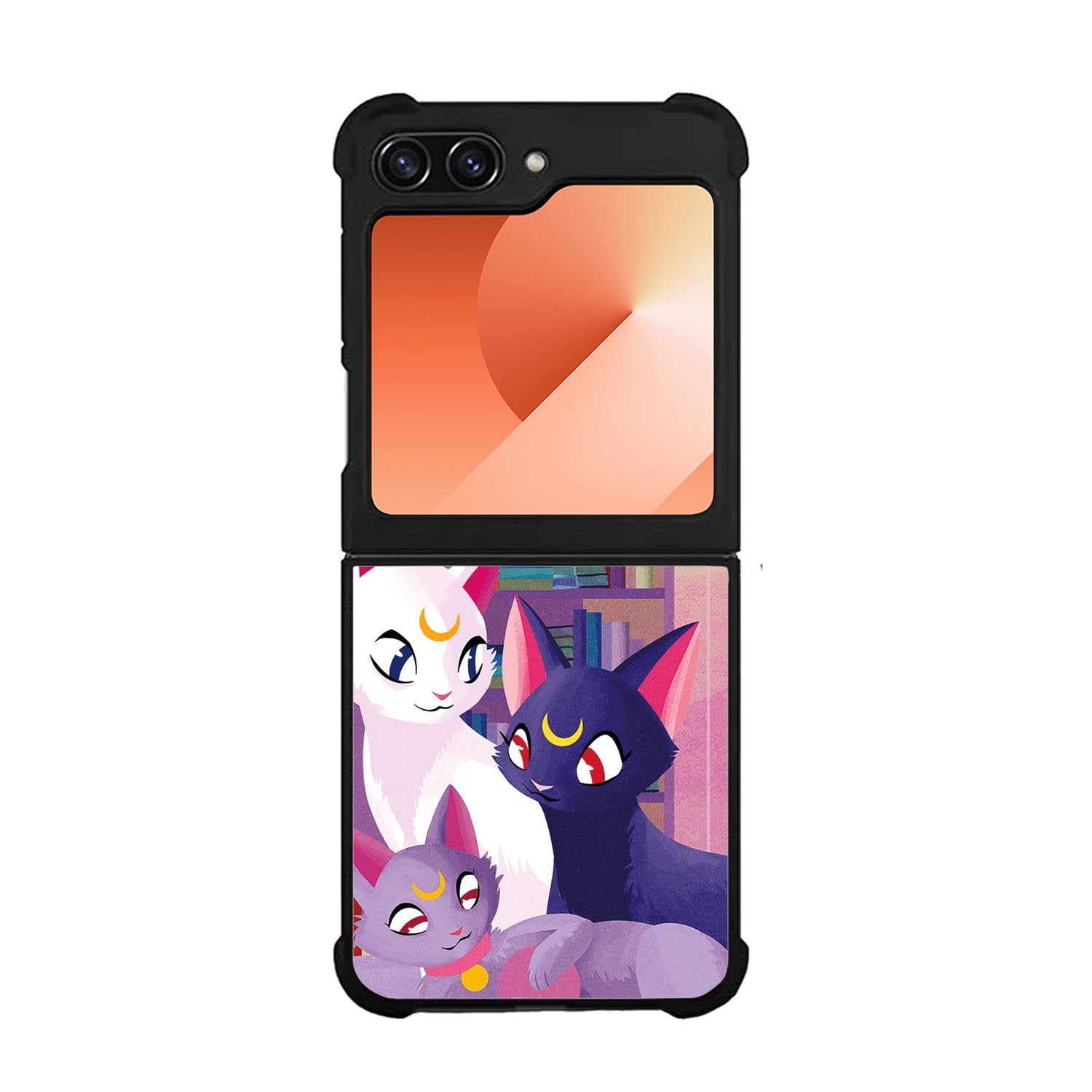 Luna Cat Sailor Moon Case Samsung Galaxy Z Flip 6 5G BC2706