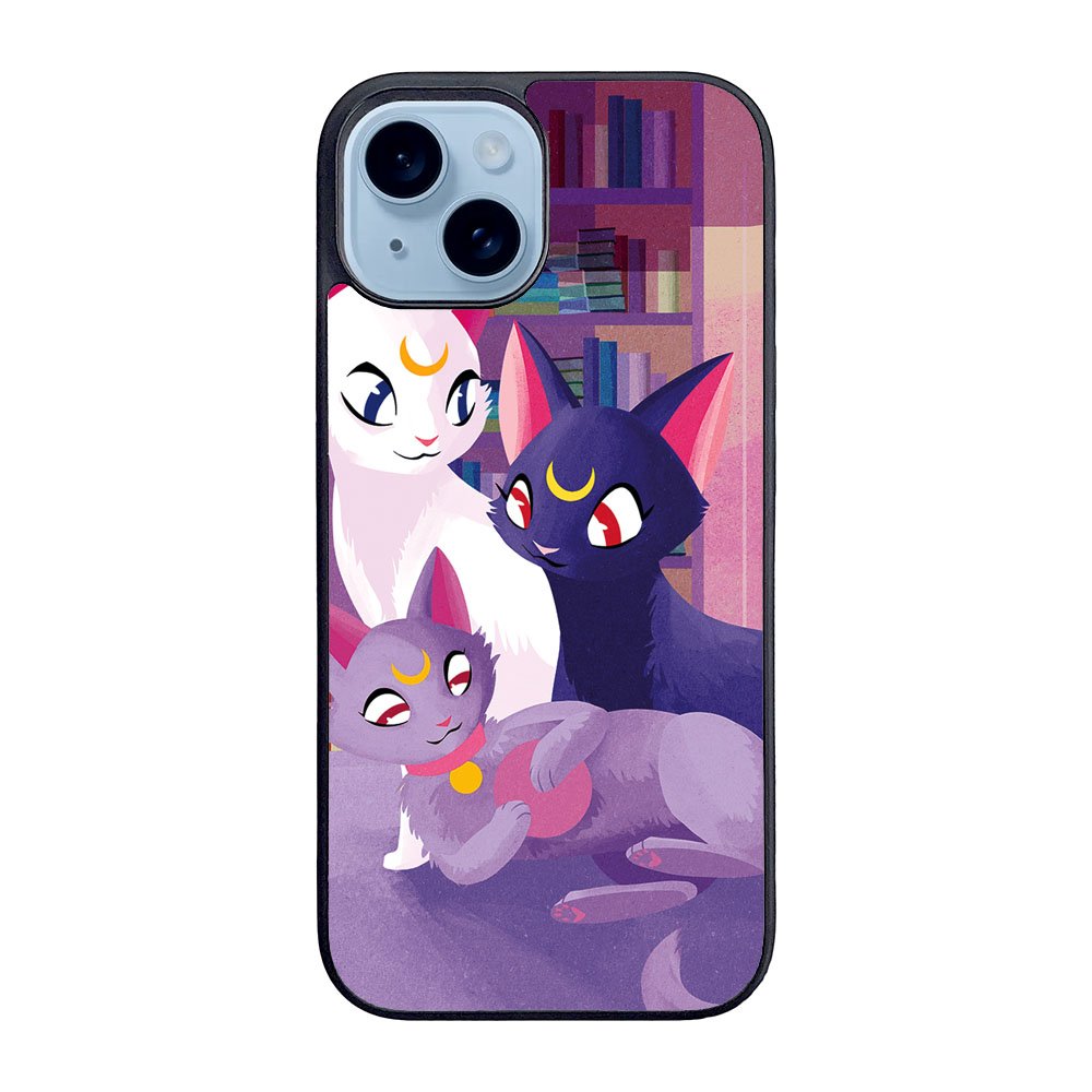 Luna Cat Sailor Moon Case iPhone 15 Plus BC2706