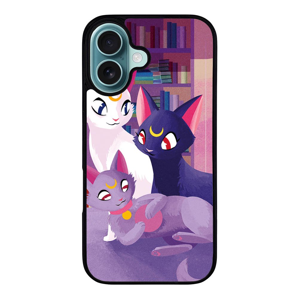 Luna Cat Sailor Moon Case iPhone 16 Plus BC2706