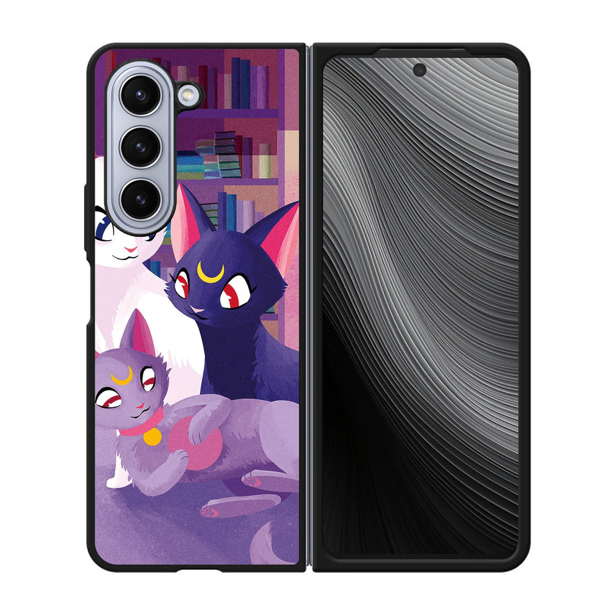 Luna Cat Sailor Moon Case Samsung Galaxy z Fold 5 5G BC2706