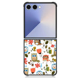 Cute Owl Pattern Samsung Galaxy Z Flip 7 Case BC2696