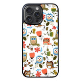 Cute Owl Pattern Case iPhone 15 Pro Max BC2696