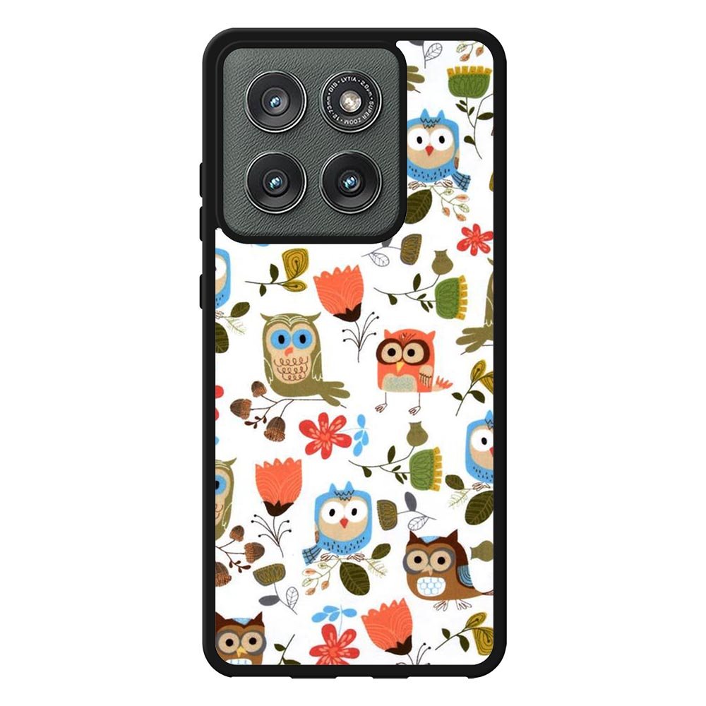 Cute Owl Pattern Case Motorola Moto Edge 2025 BC2696