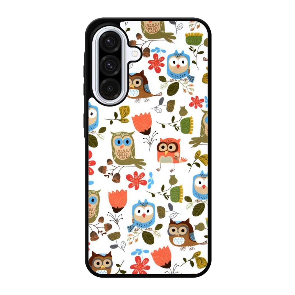 Cute Owl Pattern Samsung Galaxy A56 Case BC2696