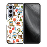 Cute Owl Pattern Case Samsung Galaxy z Fold 5 5G BC2696