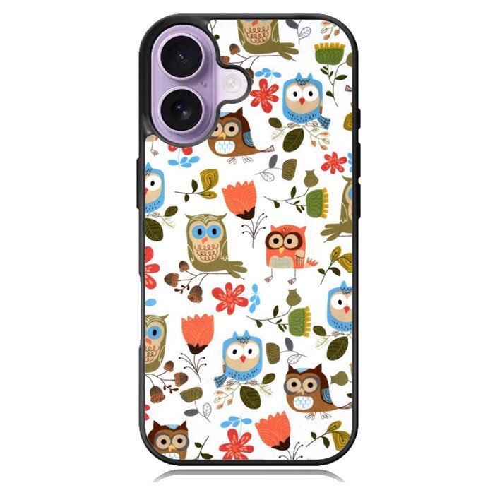 Cute Owl Pattern iPhone 17 Case BC2696