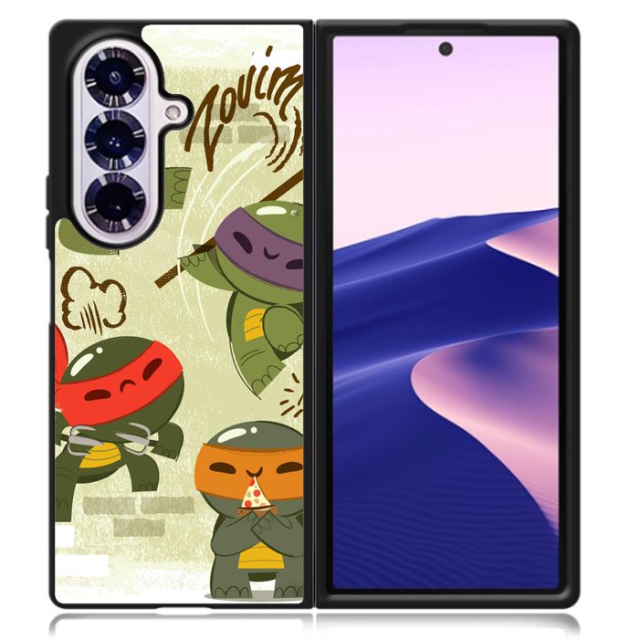 Cute Teenage Mutant Ninja Turtles Samsung Galaxy Z Fold 7 5G Case BC2694
