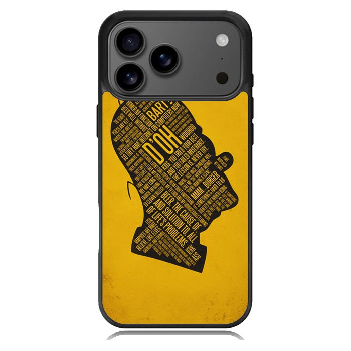 homer simpson face wallpaper iPhone 17 Pro Max Case BC2693