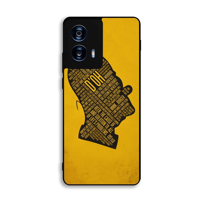 homer simpson face wallpaper Motorola Moto G Power 5G 2024 Case BC2693