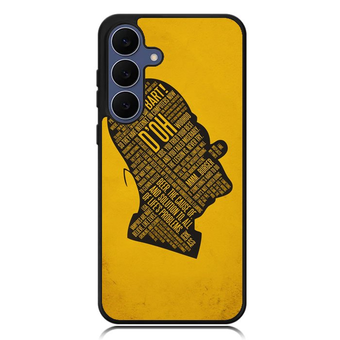 homer simpson face wallpaper Samsung Galaxy S25 FE Case BC2693