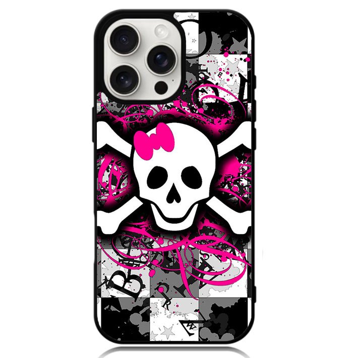 Girly Skull Case iPhone 16 Pro Max BC2692