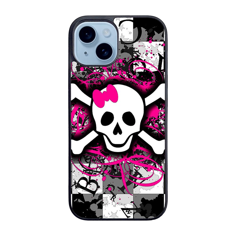 Girly Skull Case iPhone 15 Plus BC2692