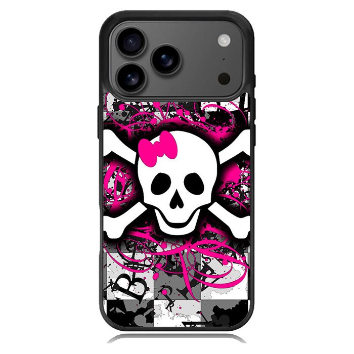 Girly Skull iPhone 17 Pro Case BC2692