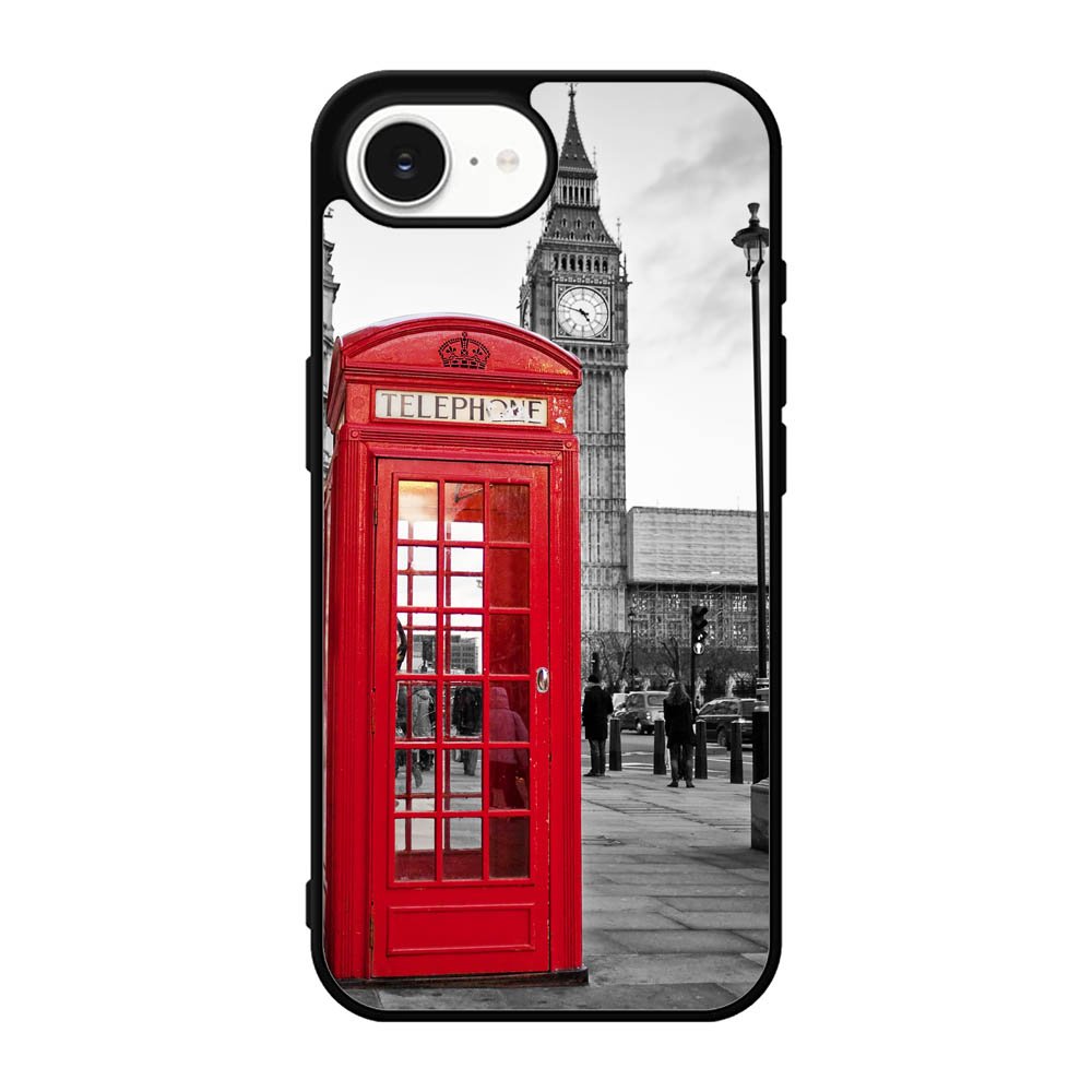 london telephone booth wallpaper iPhone 17e Case BC2691