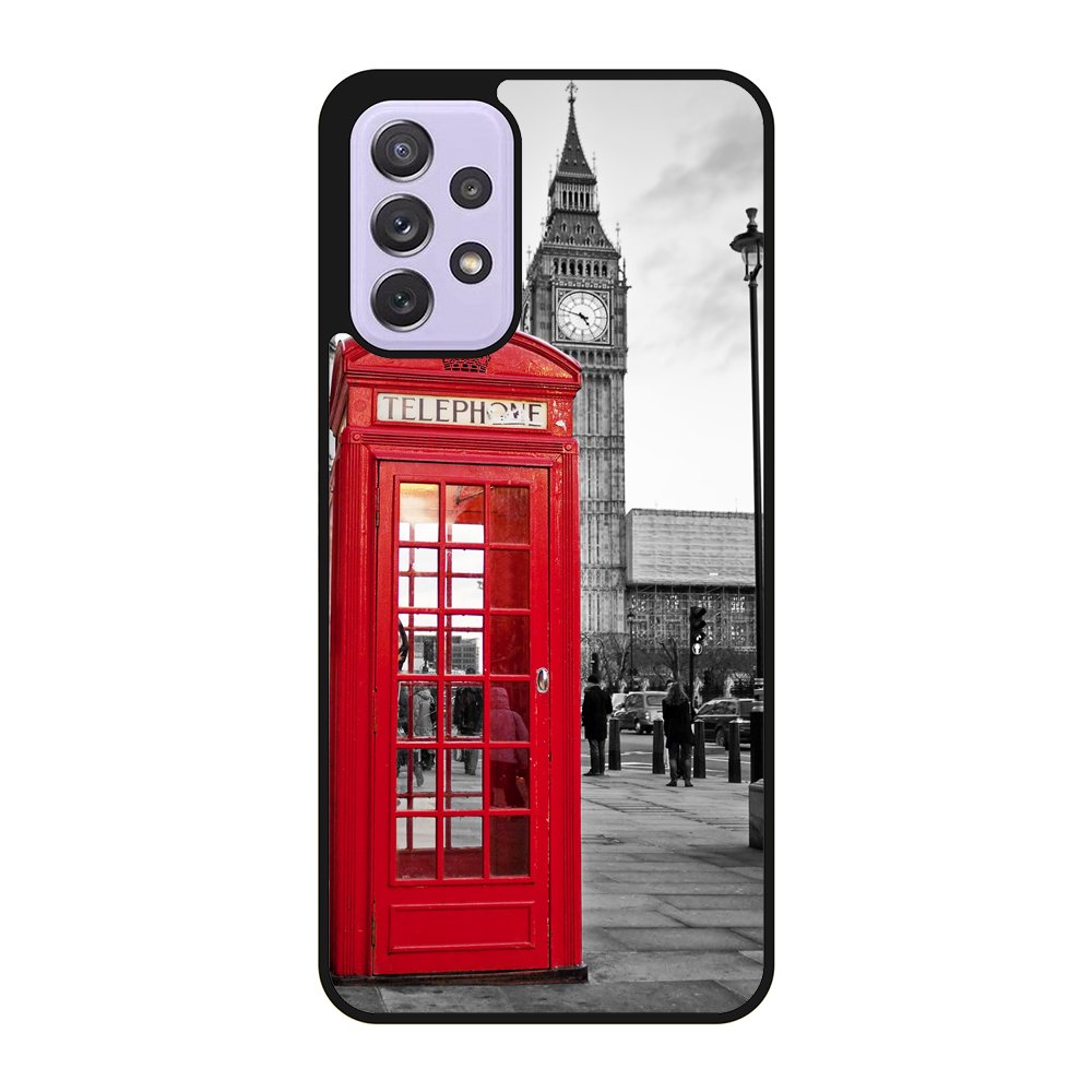 london telephone booth wallpaper Samsung Galaxy A23 5G Case BC2691