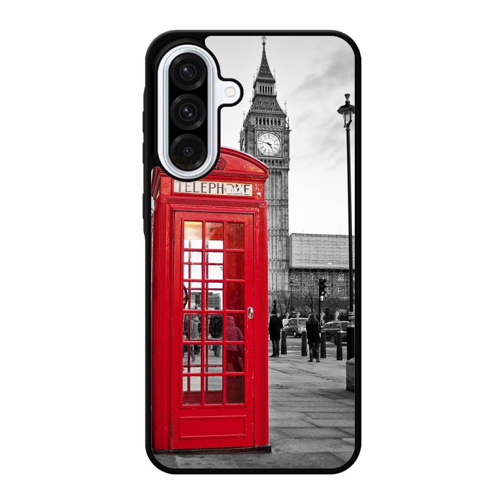 london telephone booth wallpaper Samsung Galaxy A56 Case BC2691