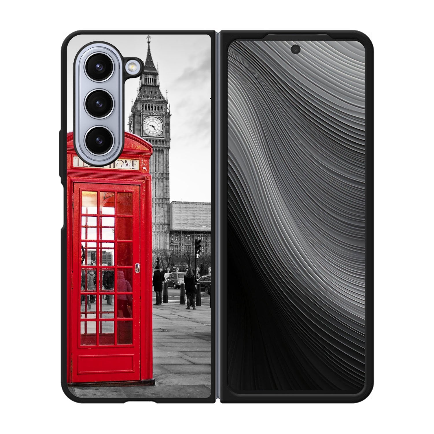 london telephone booth wallpaper Case Samsung Galaxy z Fold 5 5G BC2691