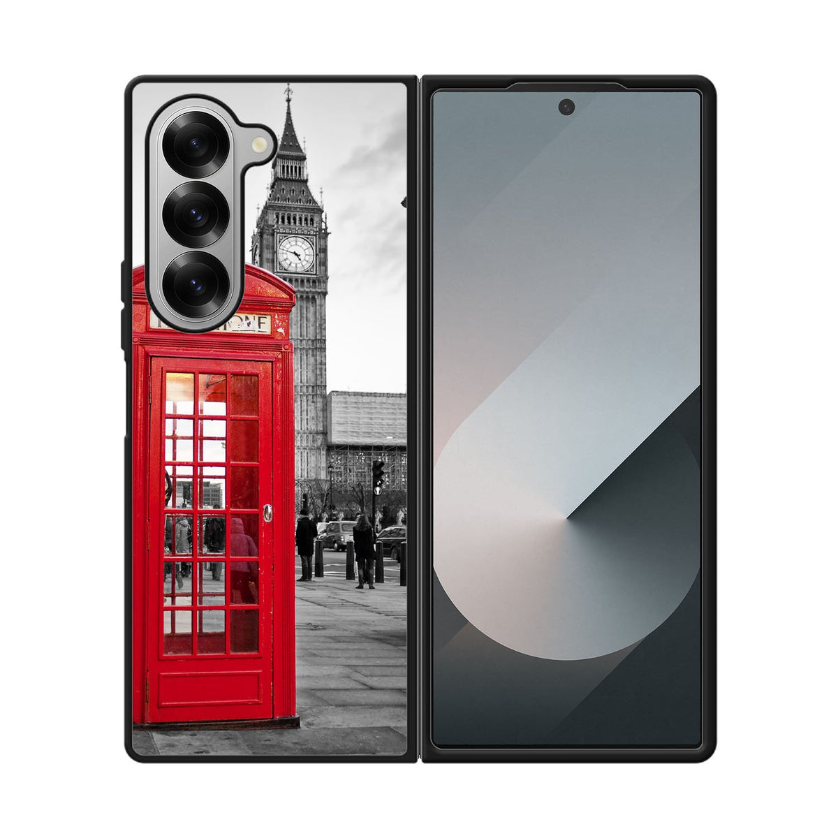 london telephone booth wallpaper Case Samsung Galaxy Z Fold 6 5G BC2691