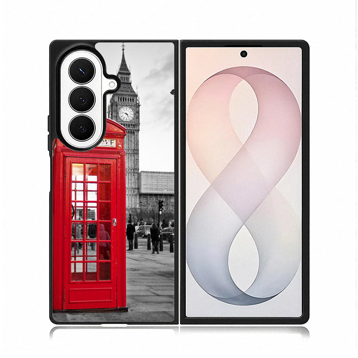 london telephone booth wallpaper Samsung Galaxy Z Fold 8 Ultra Case BC2691