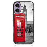 london telephone booth wallpaper iPhone 17 Case BC2691