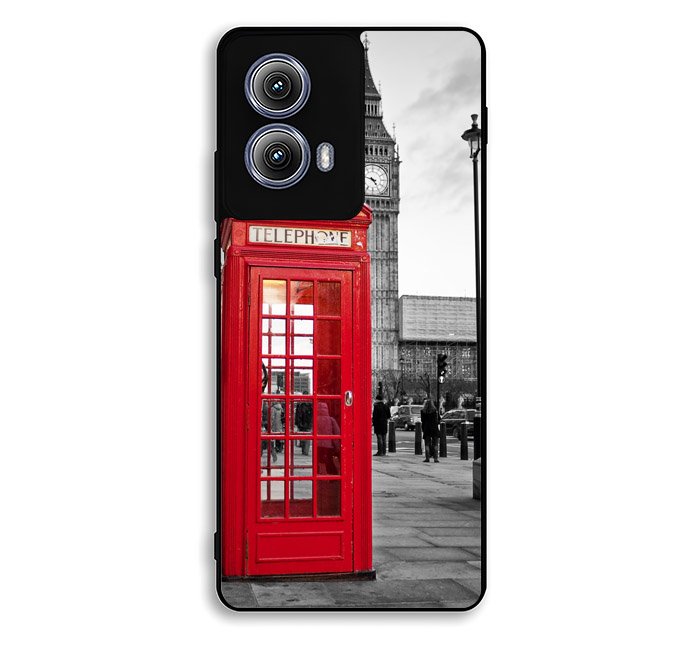 london telephone booth wallpaper Motorola Moto Edge 2024 Case BC2691