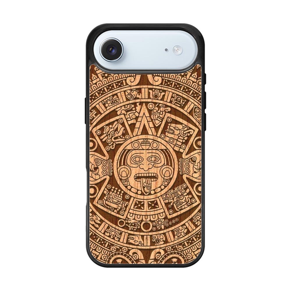Stylized Aztec Calendar Wood iPhone Air Case FE0601