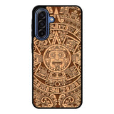 Stylized Aztec Calendar Wood Samsung Galaxy A17 Case FE0601