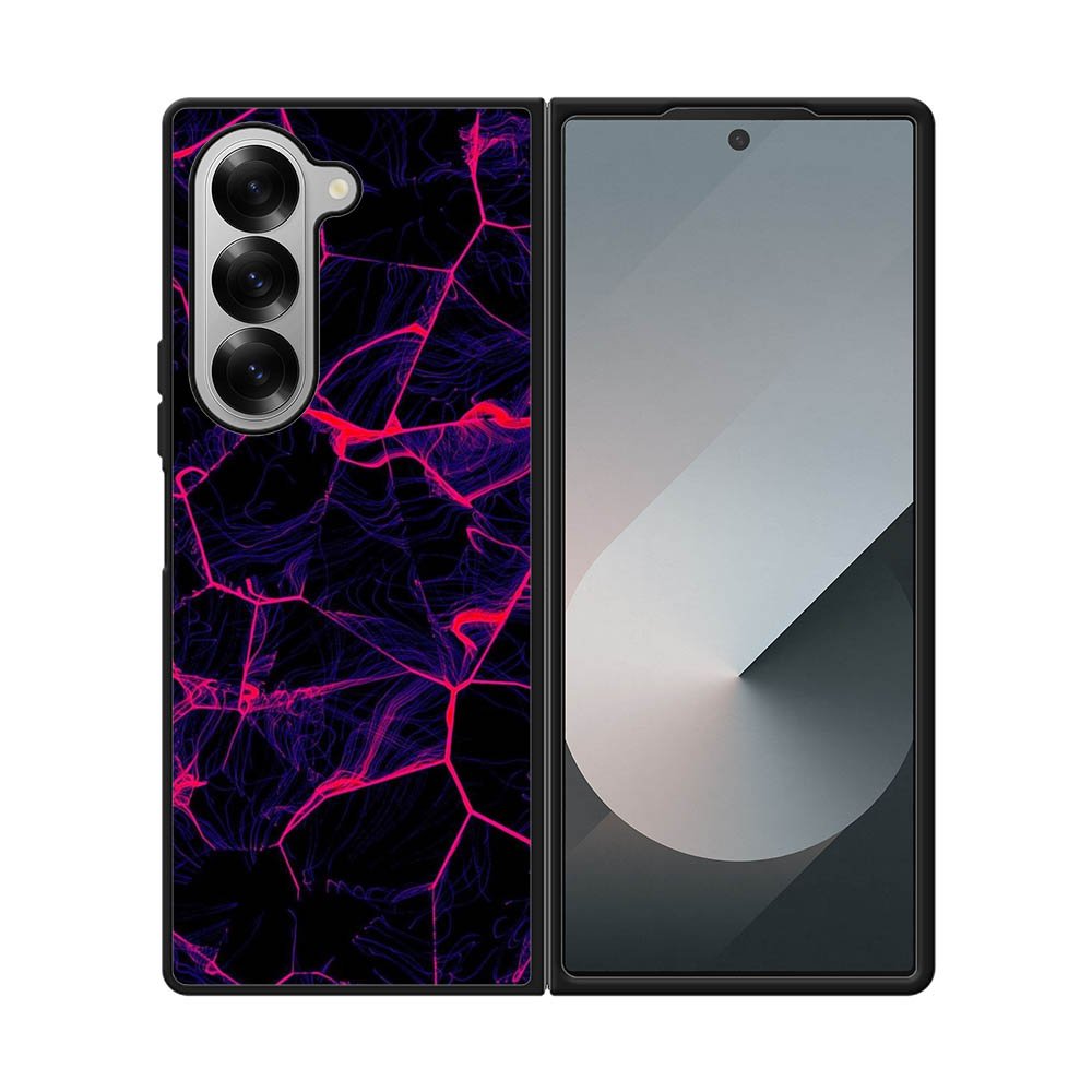 Texture black pink Samsung Galaxy Z Fold 7 5G Case FE0611