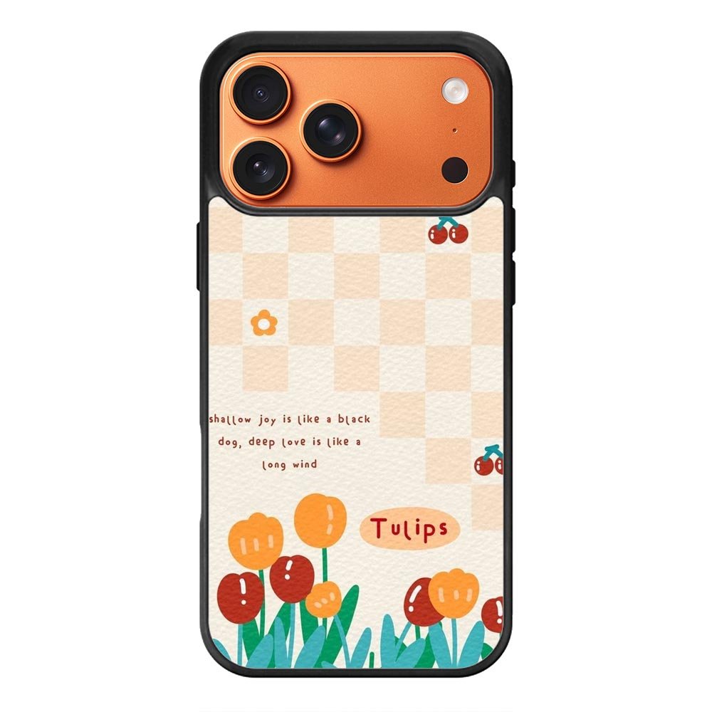 Tulips quotes iPhone 17 Pro Case FE0634