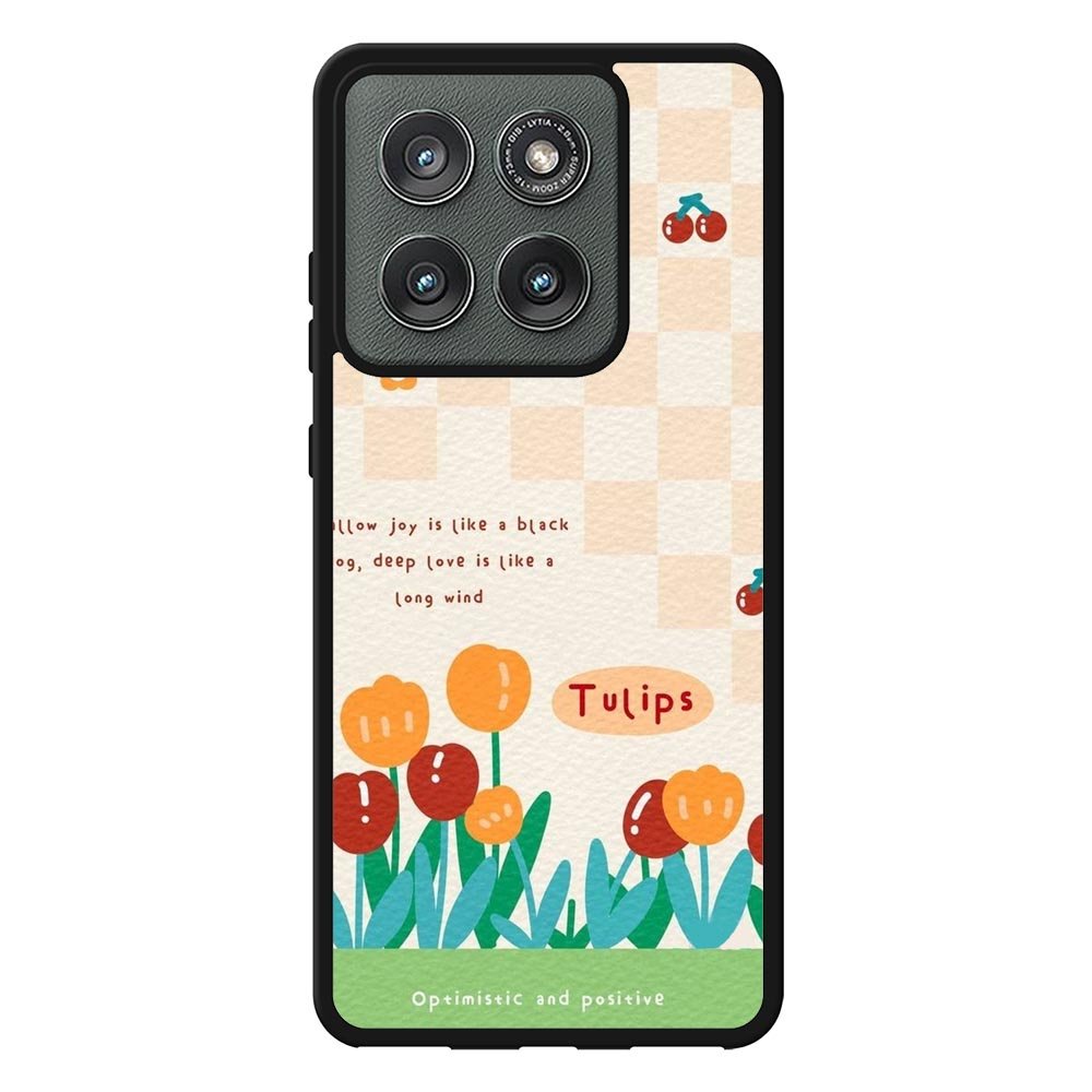 Tulips quotes Motorola Moto Edge 2025 Case FE0634