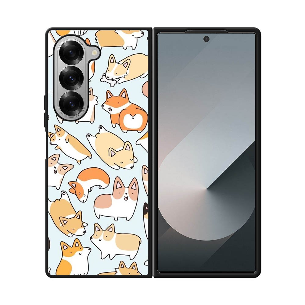 Dog pattern Samsung Galaxy Z Fold 7 5G Case FE0209