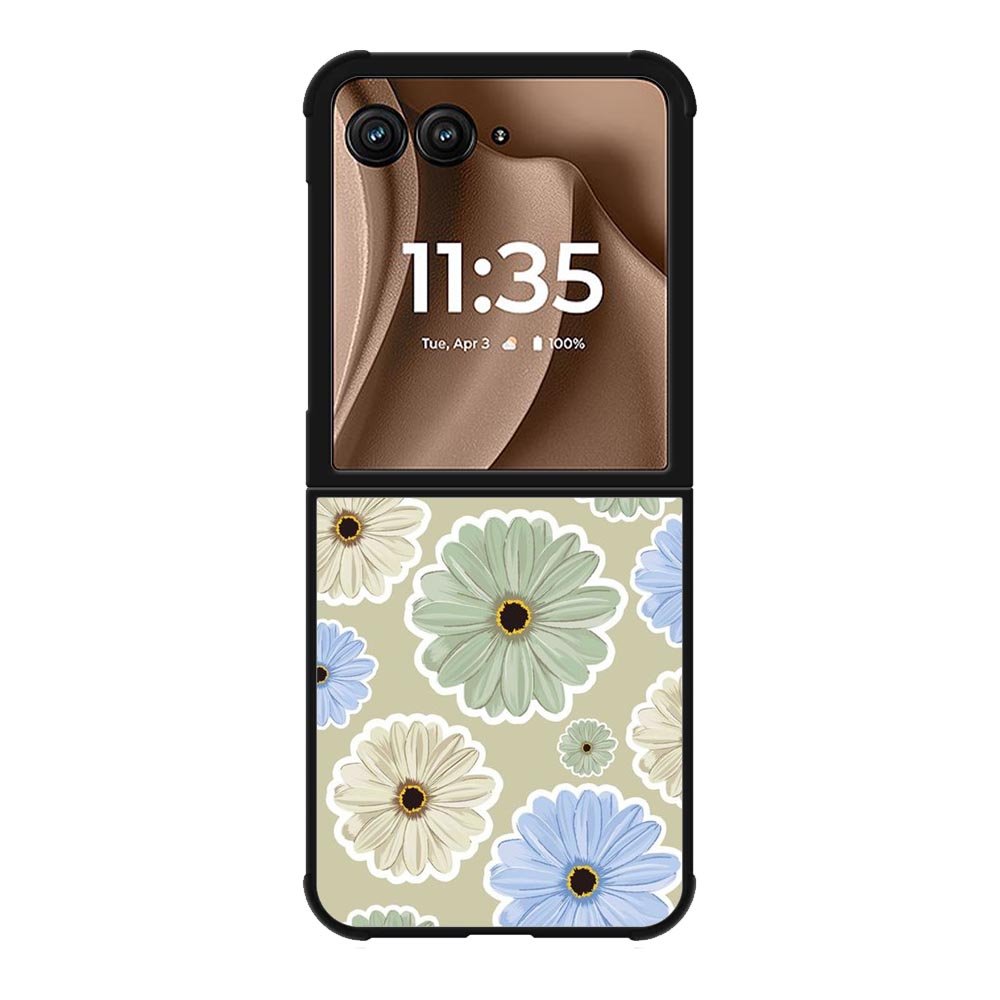 Flower pattern Motorola Moto RAZR Plus 2025 Case FE0274