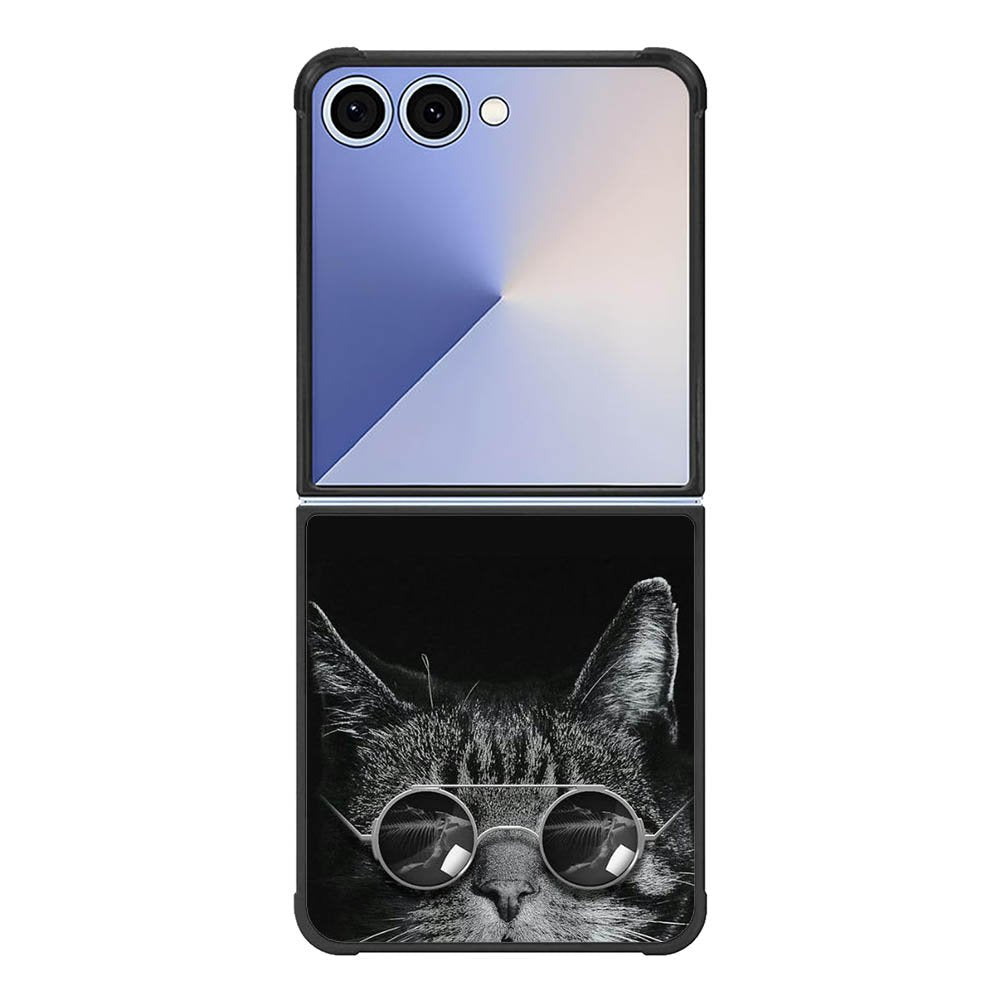 Cat art black FE0034 Samsung Galaxy Flip 7 5G Case