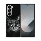 Cat art black FE0034 Samsung Galaxy Fold 7 5G Case