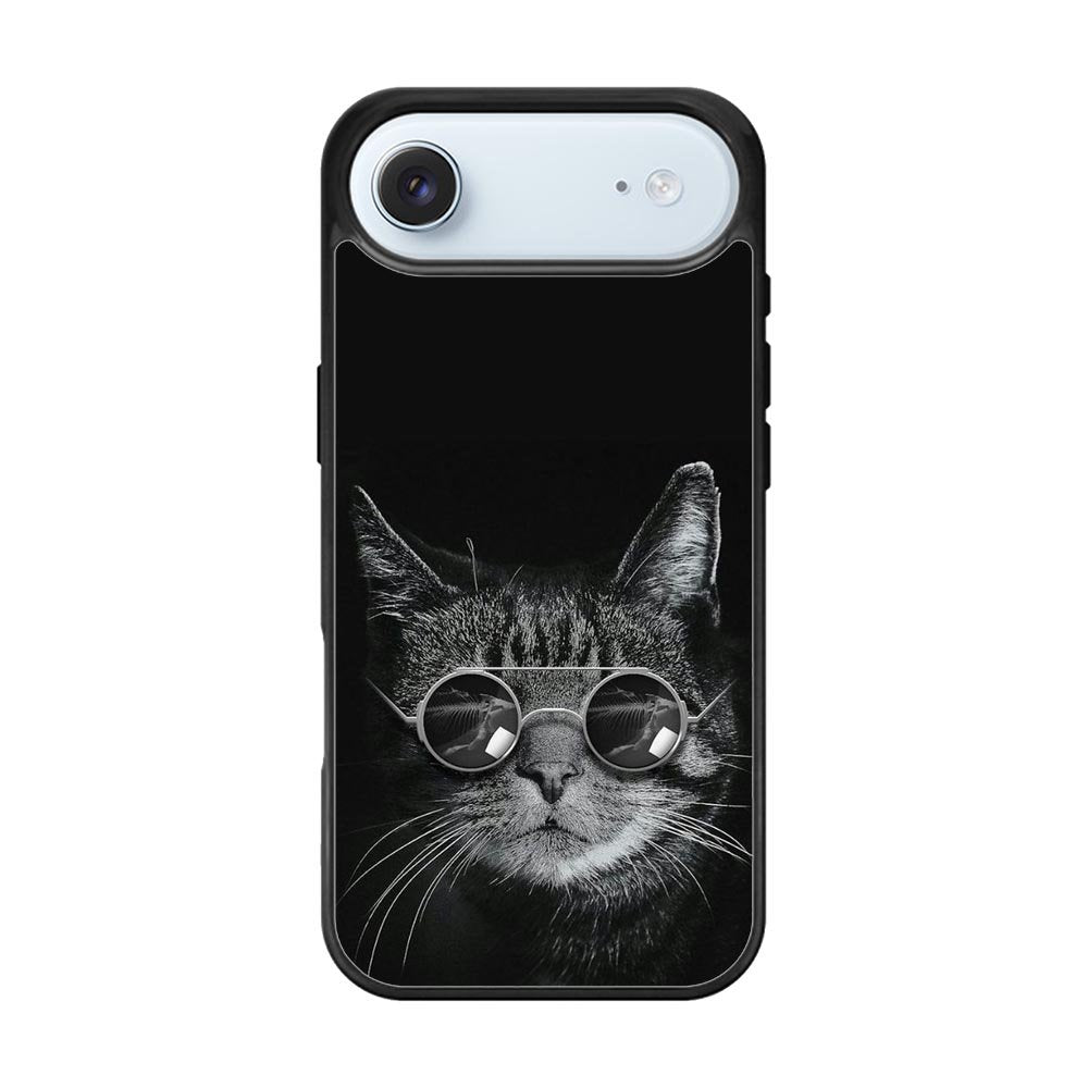 Cat art black iPhone Air Case FE0131