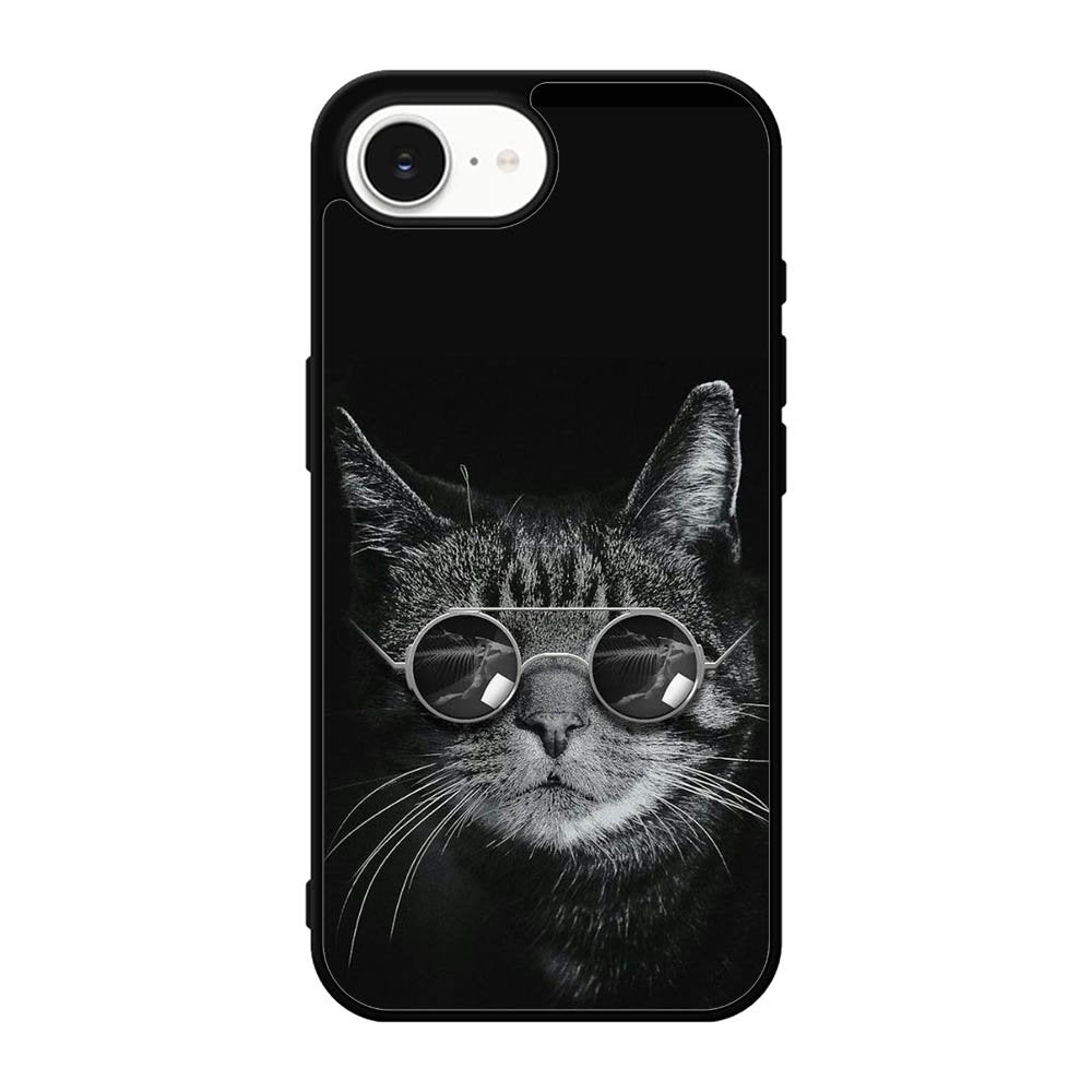 Cat art black iPhone 17e Case FE0131