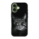 Cat art black iPhone 17 Case FE0131