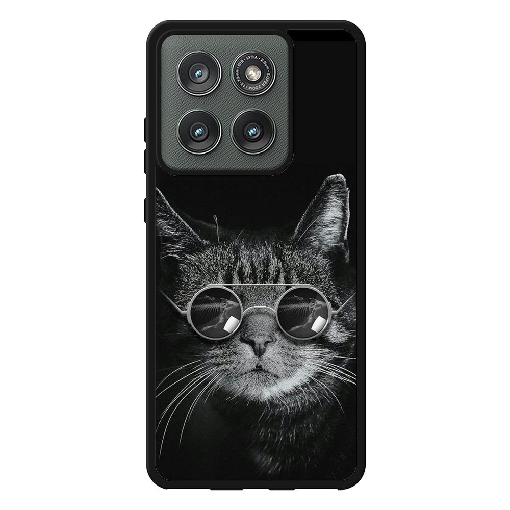 Cat art black Motorola Moto Edge 2025 Case FE0131
