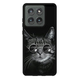 Cat art black Motorola Moto Edge 2025 Case FE0131