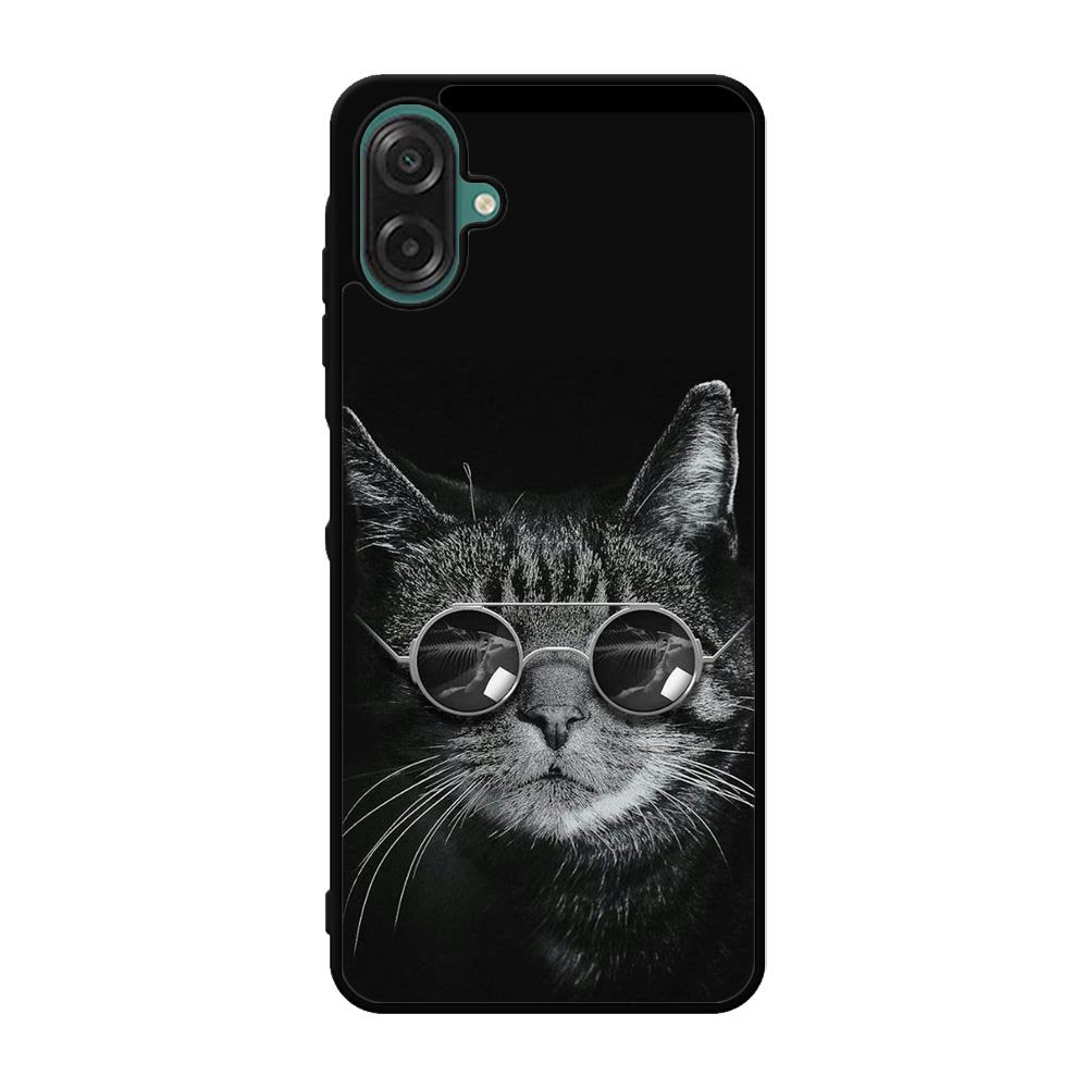 Cat art black Samsung Galaxy A07 Case FE0131