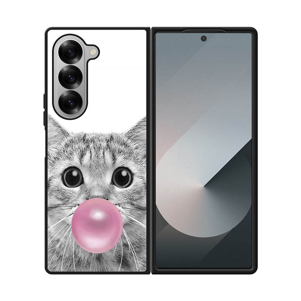 cat bubble FE0035 Samsung Galaxy Fold 7 5G Case
