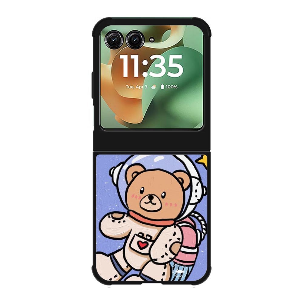 Bear astronot Motorola Moto RAZR 2025 Case FE0067