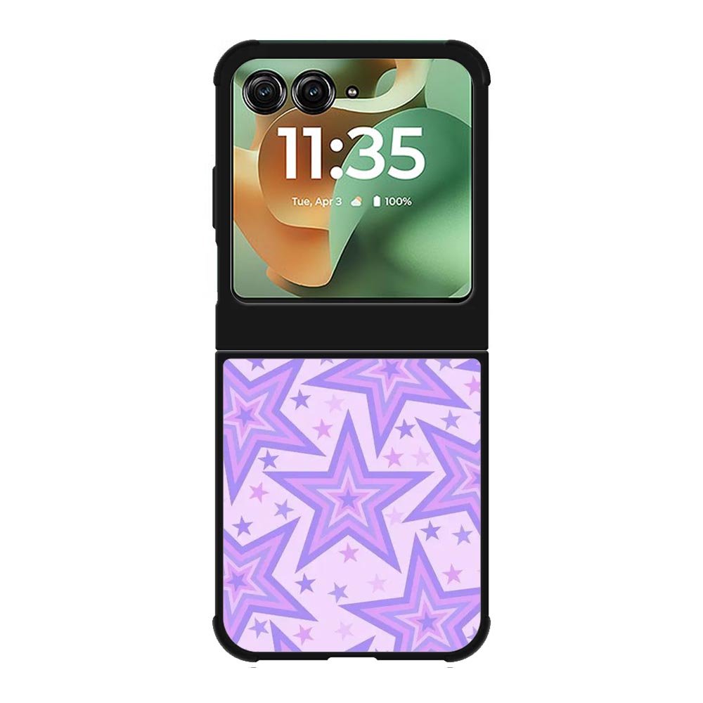 Star pattern violet Motorola Moto RAZR 2025 Case FE0592