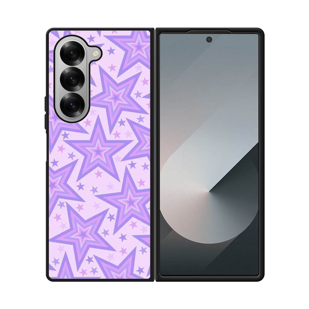 Star pattern violet Samsung Galaxy Z Fold 7 5G Case FE0592