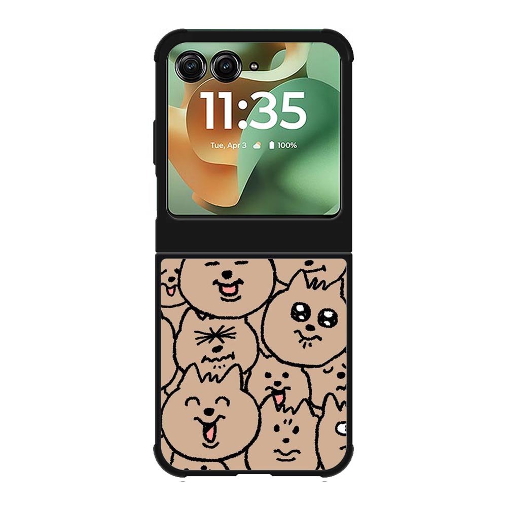 Face dog Motorola Moto RAZR 2025 Case FE0249