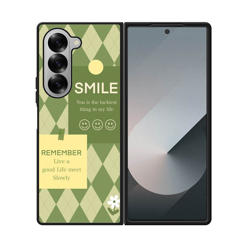smile green FE0072 Samsung Galaxy Fold 7 5G Case